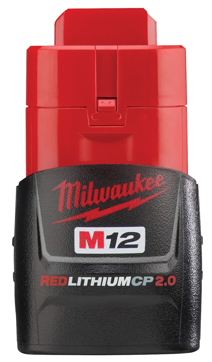 Milwaukee® M12™ 48-11-2411 Compact Rechargeable Cordless Battery Pack, 1.5 Ah Lithium-Ion Battery, 12 VDC Charge, For Use With M12™ Cordless Power Tool